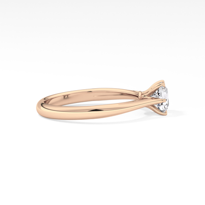 Cushion Solitaire Lab Grown Diamond Engagement Ring