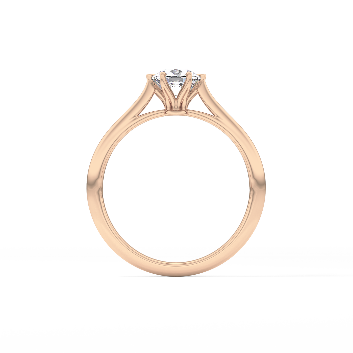 Cushion Solitaire Lab Grown Diamond Engagement Ring
