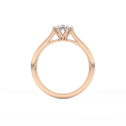 Cushion Solitaire Lab Grown Diamond Engagement Ring
