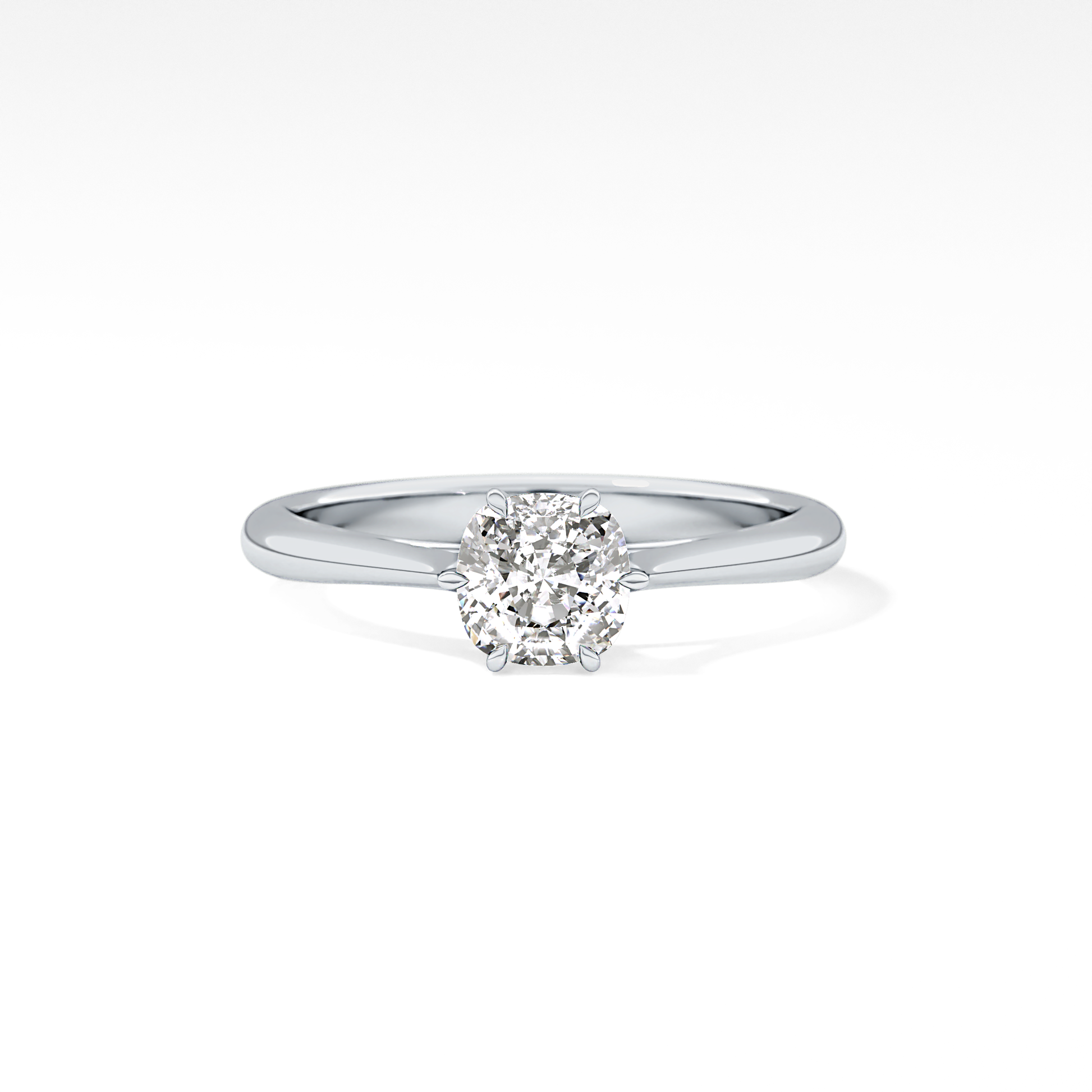 Cushion Solitaire Lab Grown Diamond Engagement Ring