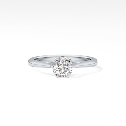 Cushion Solitaire Lab Grown Diamond Engagement Ring