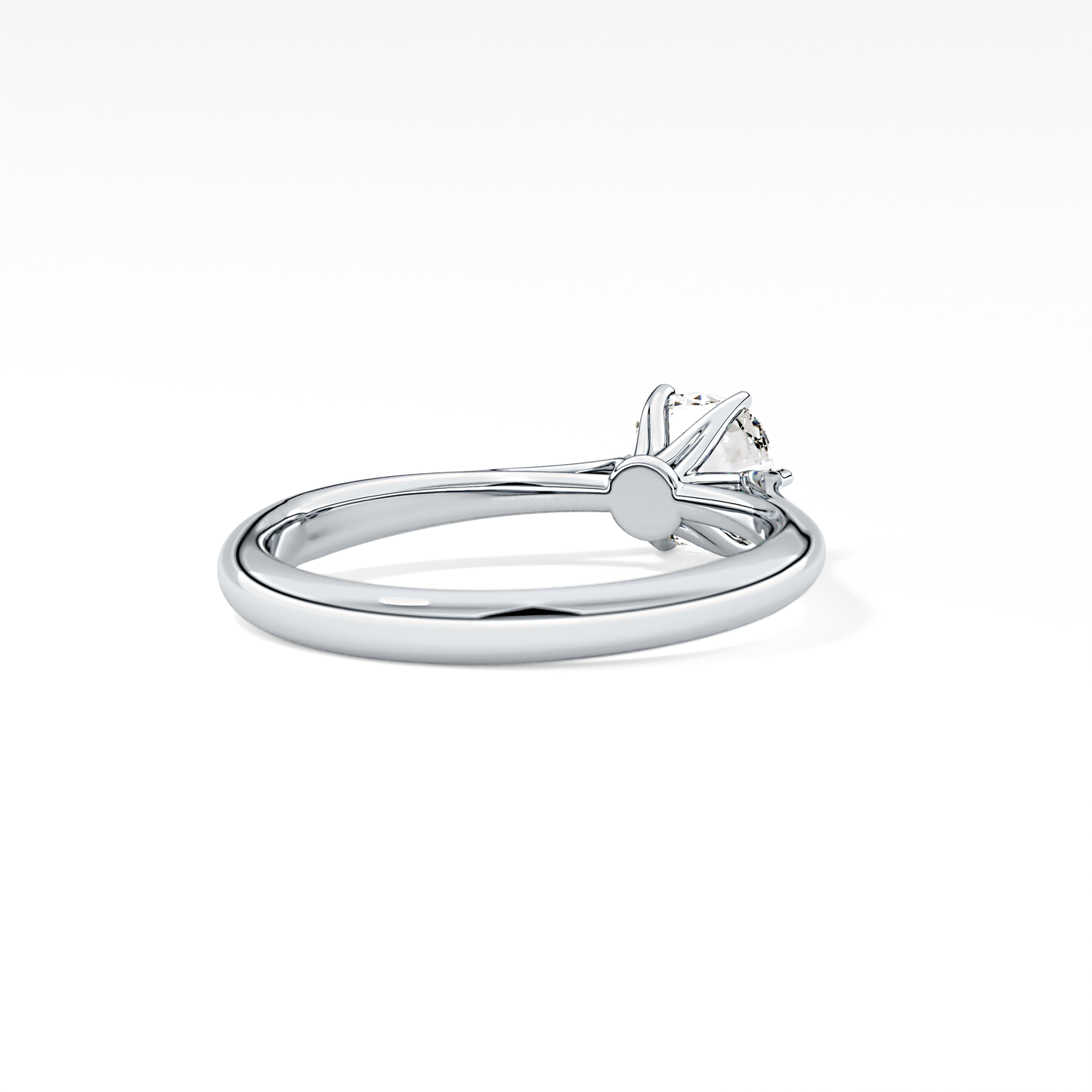 Cushion Solitaire Lab Grown Diamond Engagement Ring