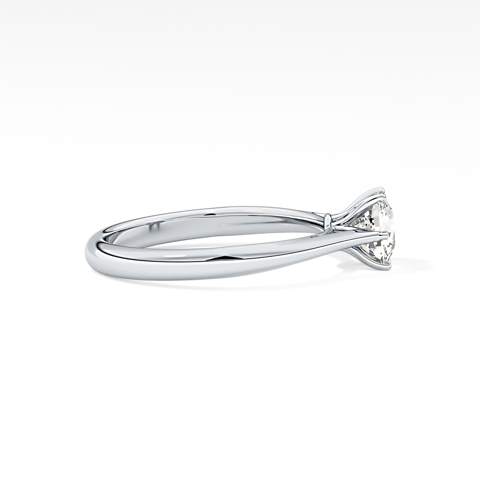 Cushion Solitaire Lab Grown Diamond Engagement Ring