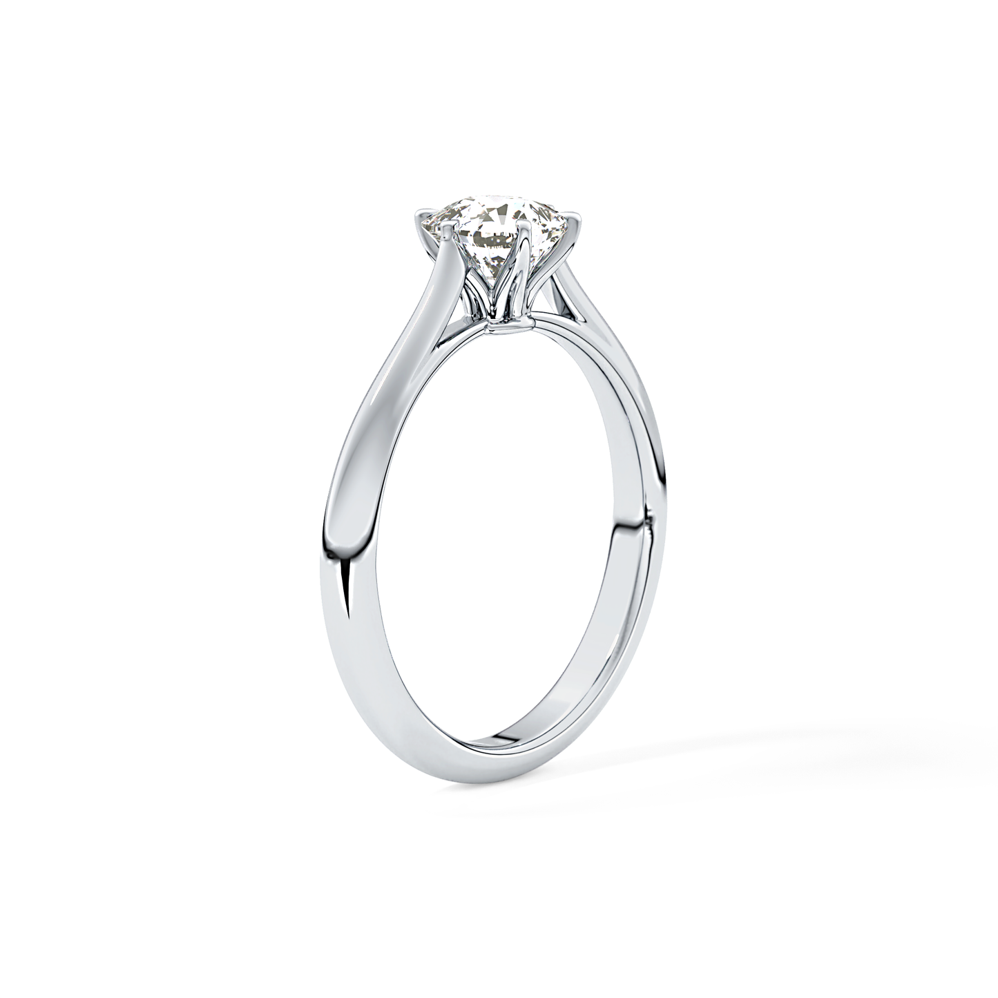 Cushion Solitaire Lab Grown Diamond Engagement Ring