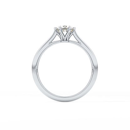 Cushion Solitaire Lab Grown Diamond Engagement Ring