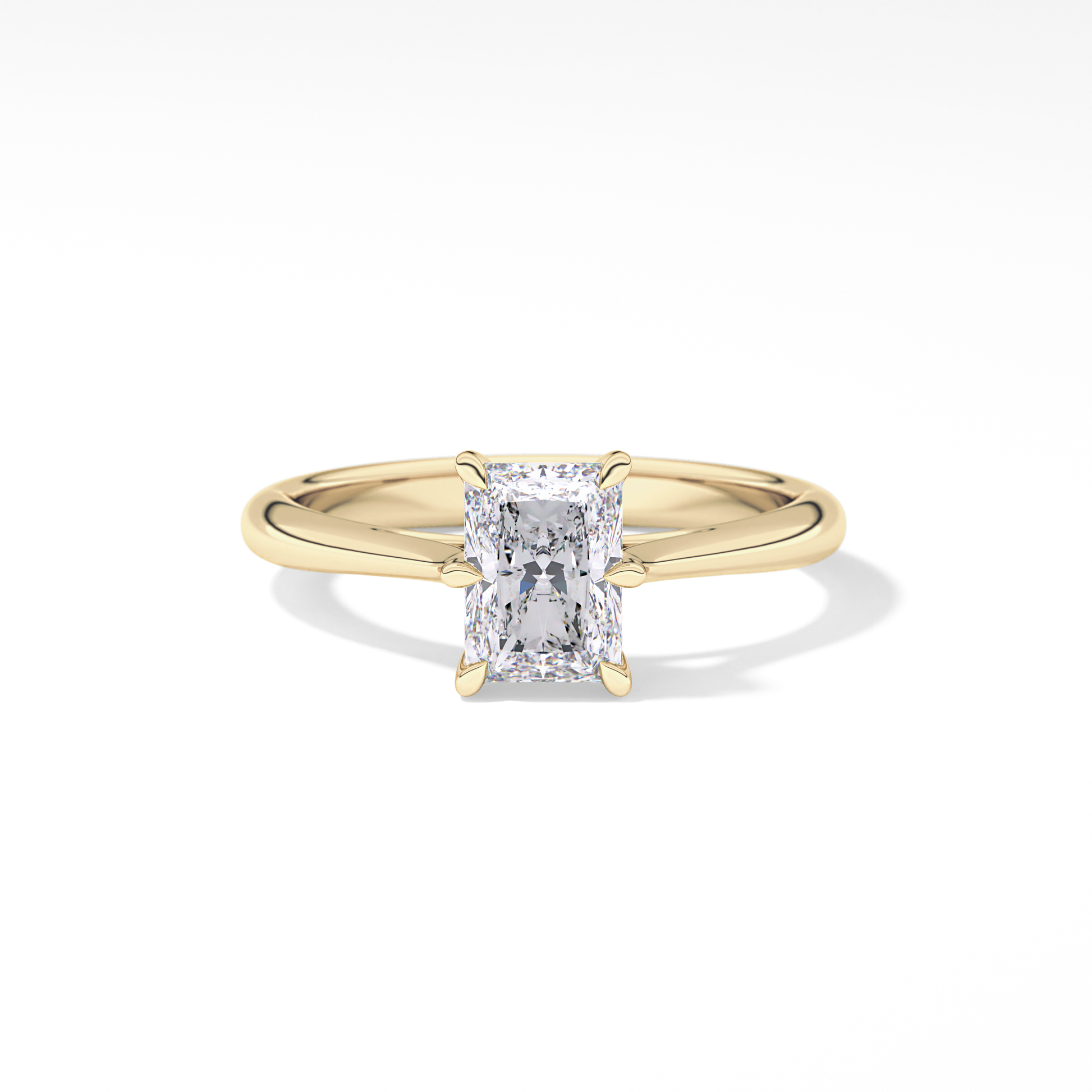 Radiant Solitaire Lab Grown Diamond Engagement Ring