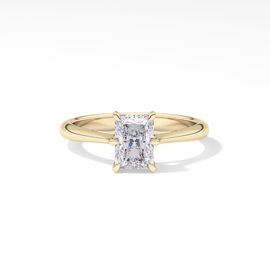 Radiant Solitaire Lab Grown Diamond Engagement Ring