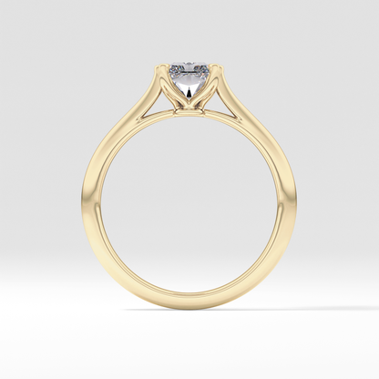 Radiant Solitaire Lab Grown Diamond Engagement Ring