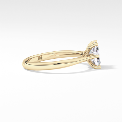 Radiant Solitaire Lab Grown Diamond Engagement Ring