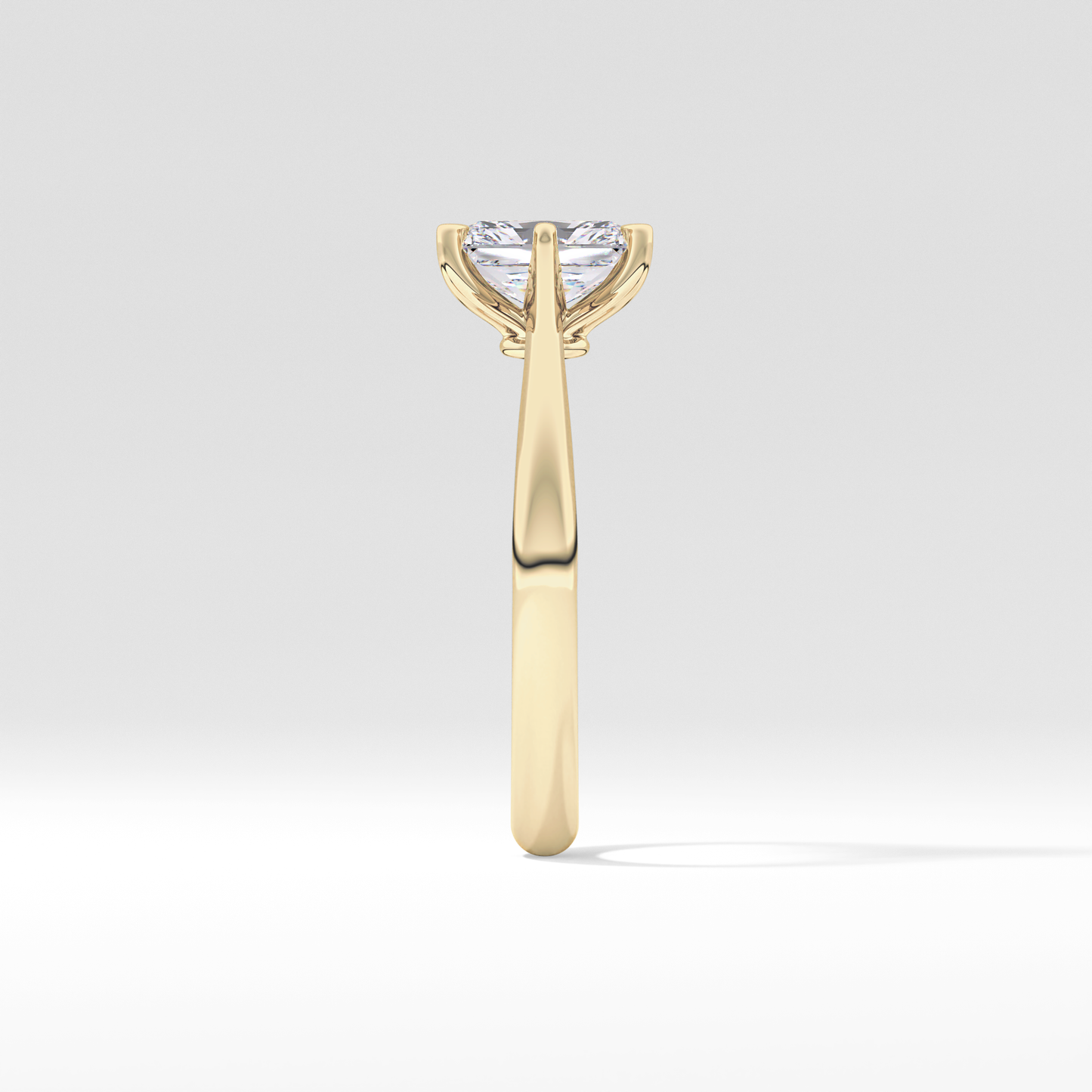 Radiant Solitaire Lab Grown Diamond Engagement Ring
