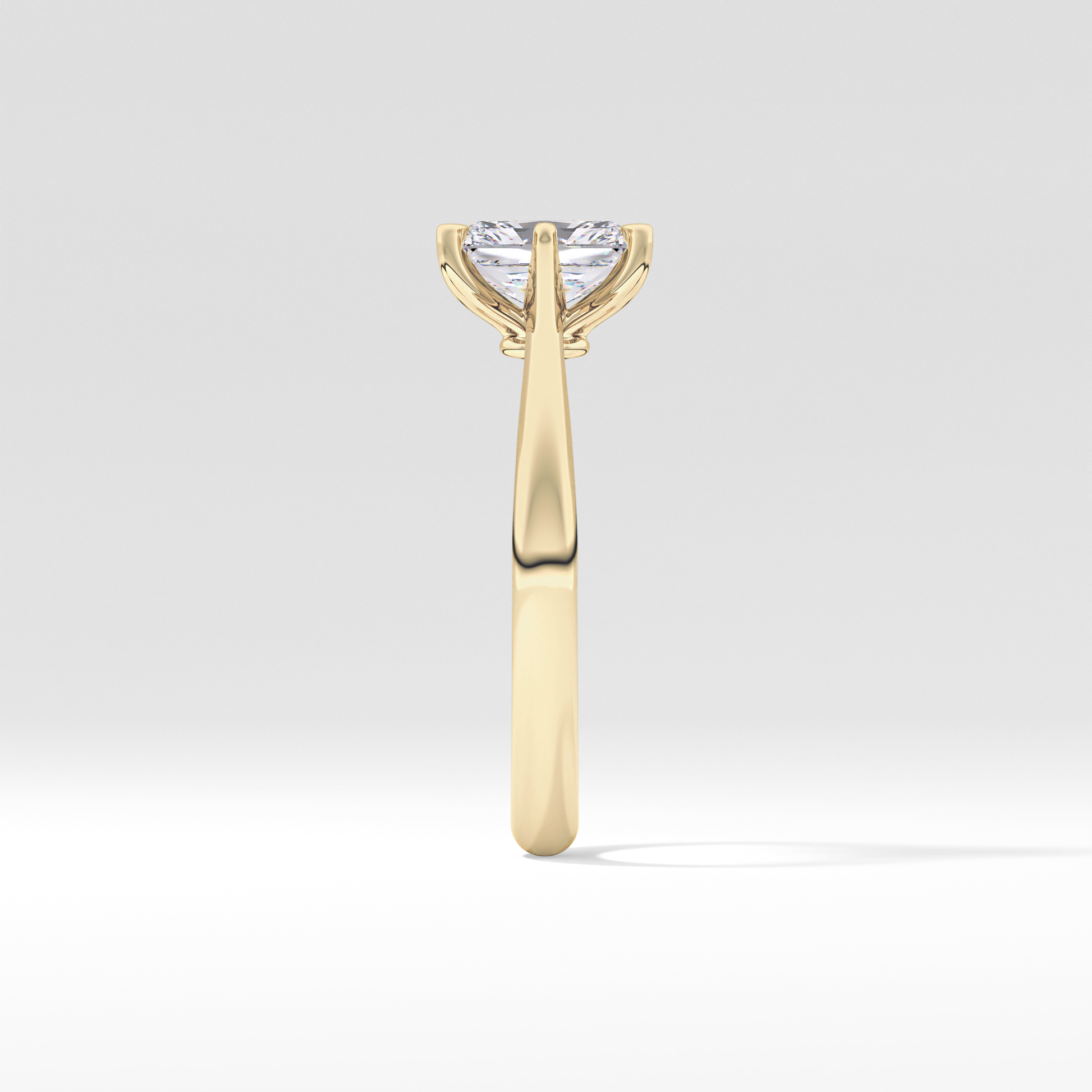 Radiant Solitaire Lab Grown Diamond Engagement Ring