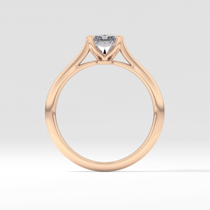 Radiant Solitaire Lab Grown Diamond Engagement Ring