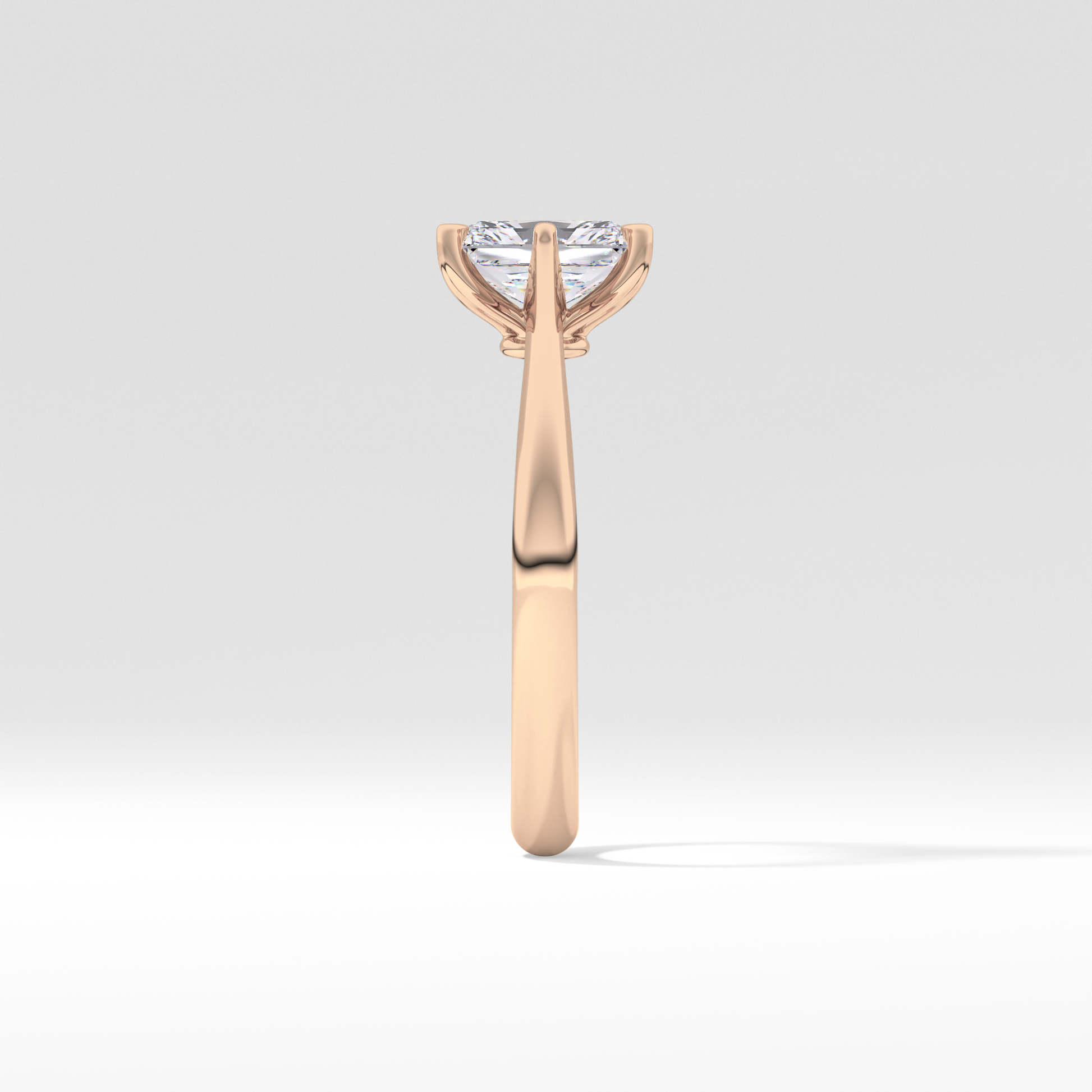 Radiant Solitaire Lab Grown Diamond Engagement Ring