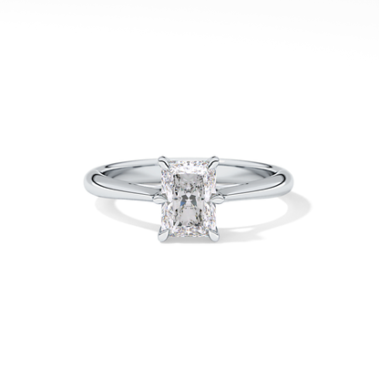 Radiant Solitaire Lab Grown Diamond Engagement Ring