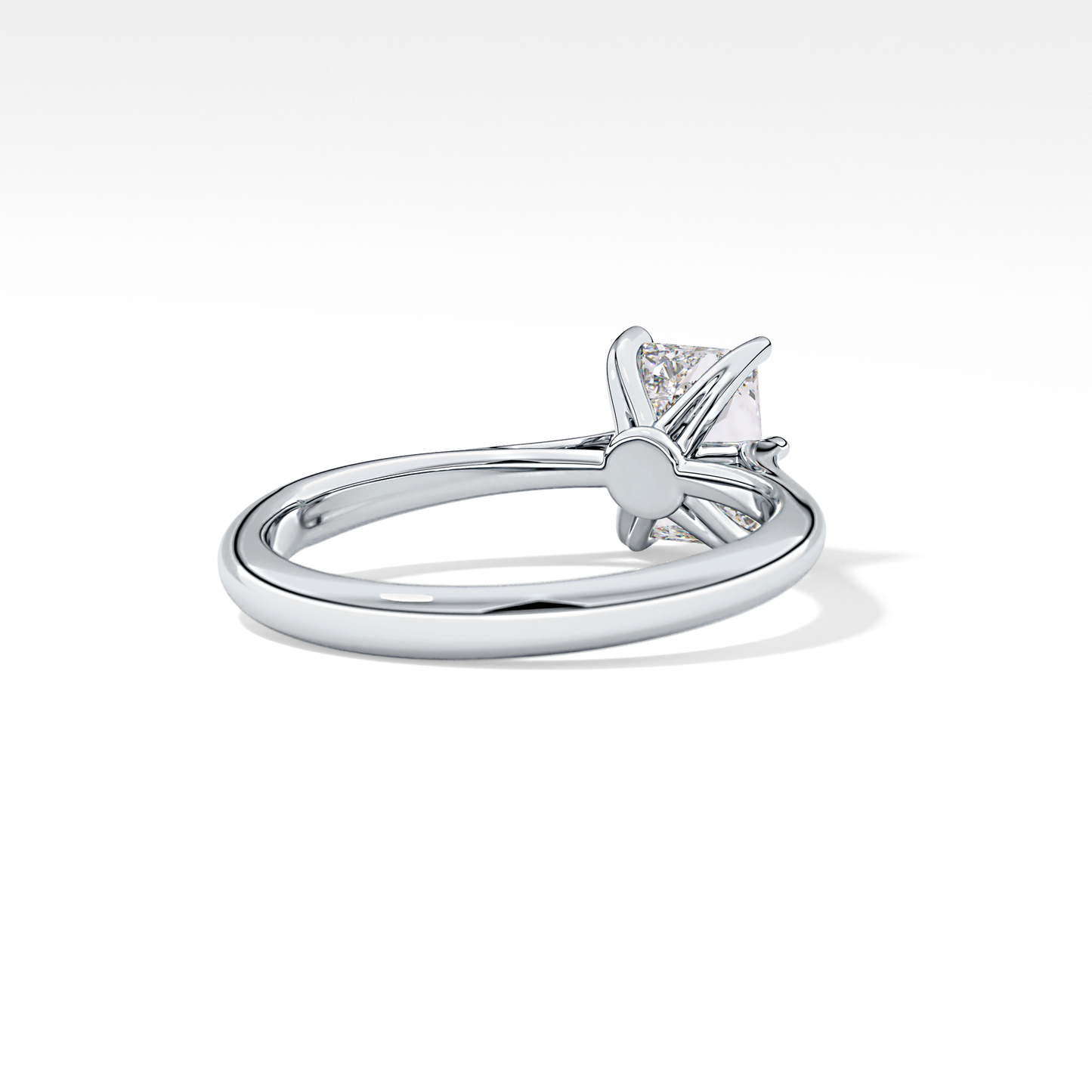 Radiant Solitaire Lab Grown Diamond Engagement Ring