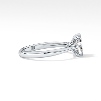 Radiant Solitaire Lab Grown Diamond Engagement Ring