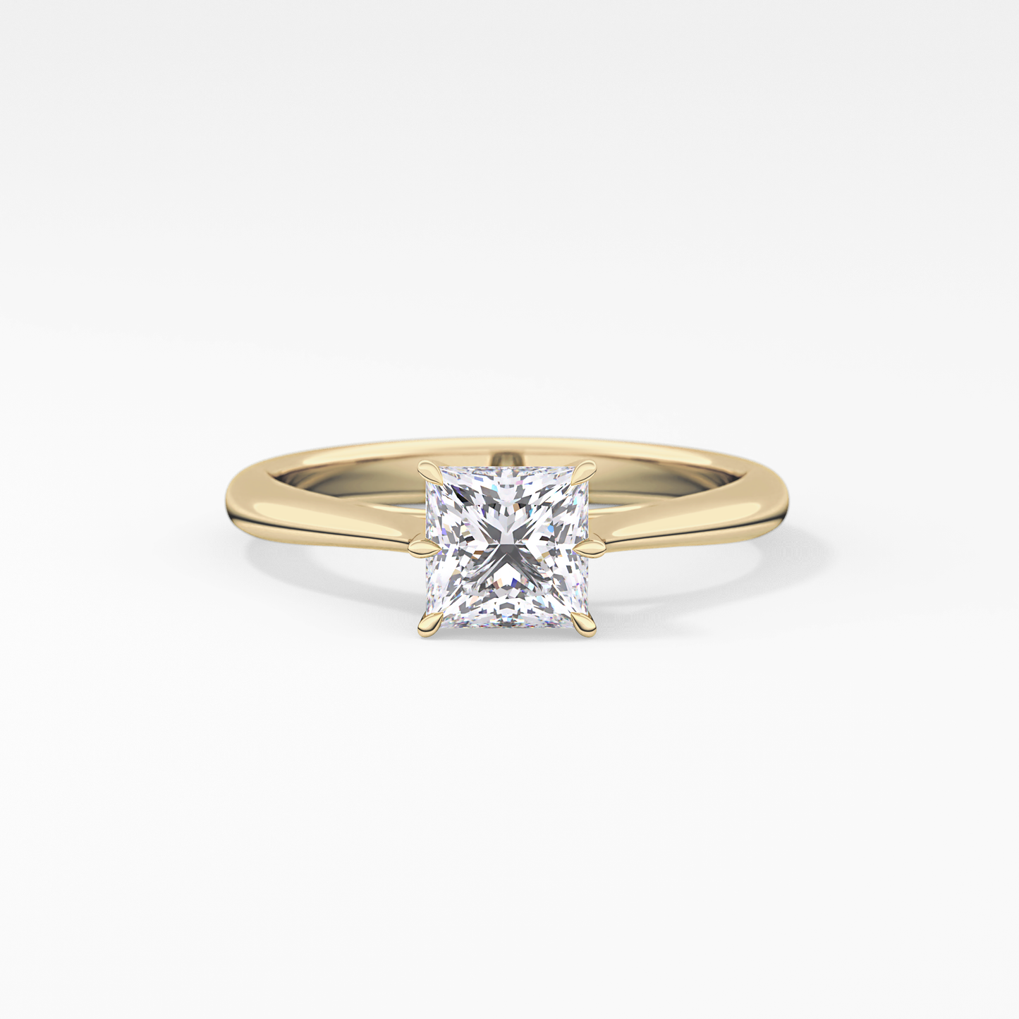Princess Solitaire Lab Grown Diamond Engagement Ring