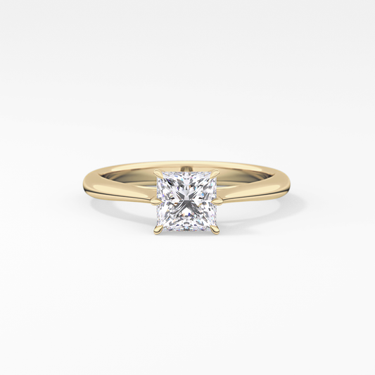 Princess Solitaire Lab Grown Diamond Engagement Ring