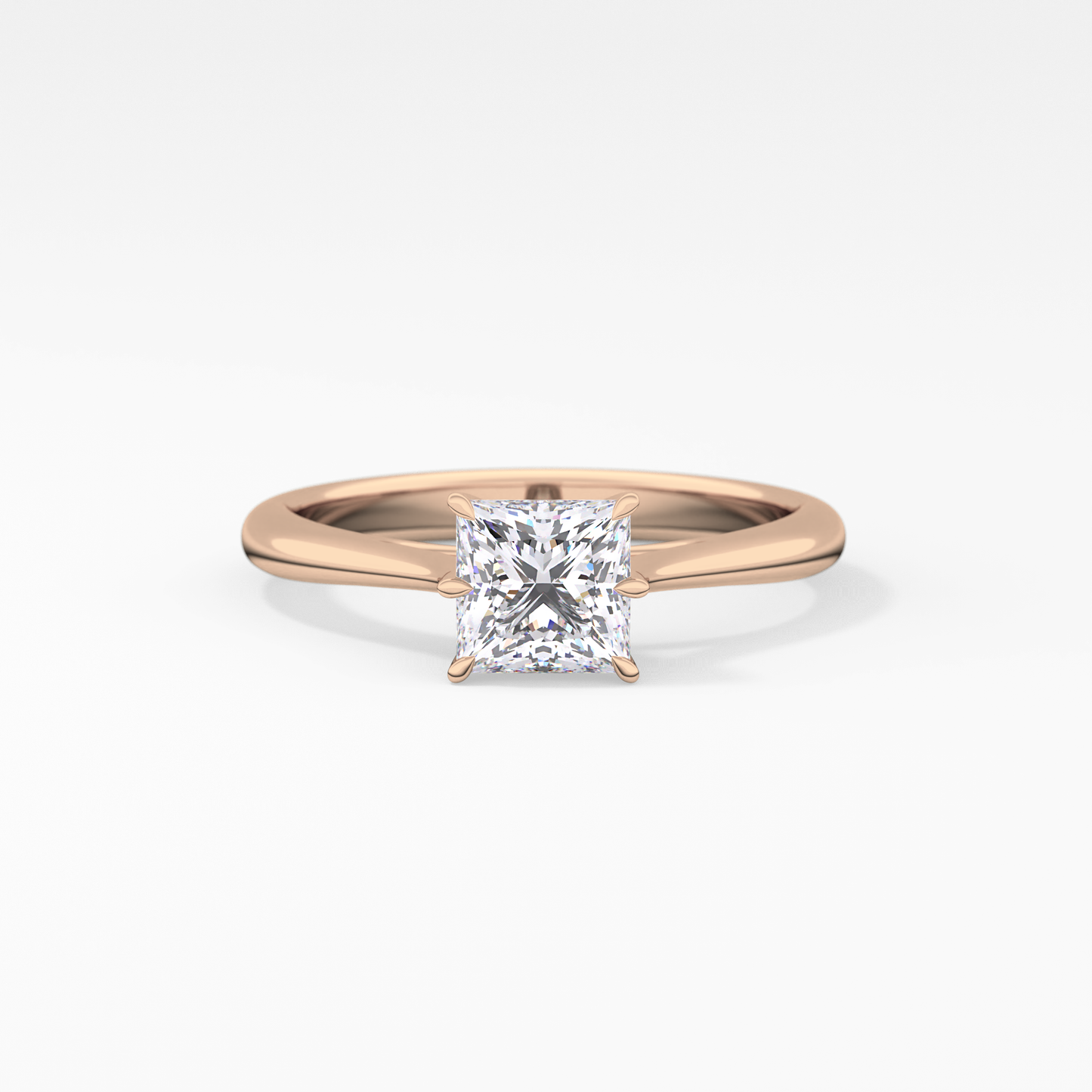 Princess Solitaire Lab Grown Diamond Engagement Ring