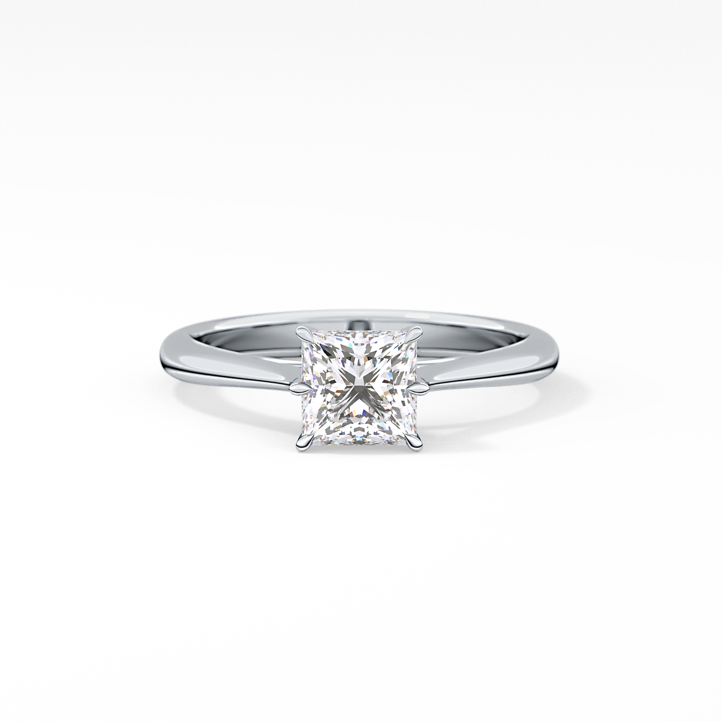Princess Solitaire Lab Grown Diamond Engagement Ring