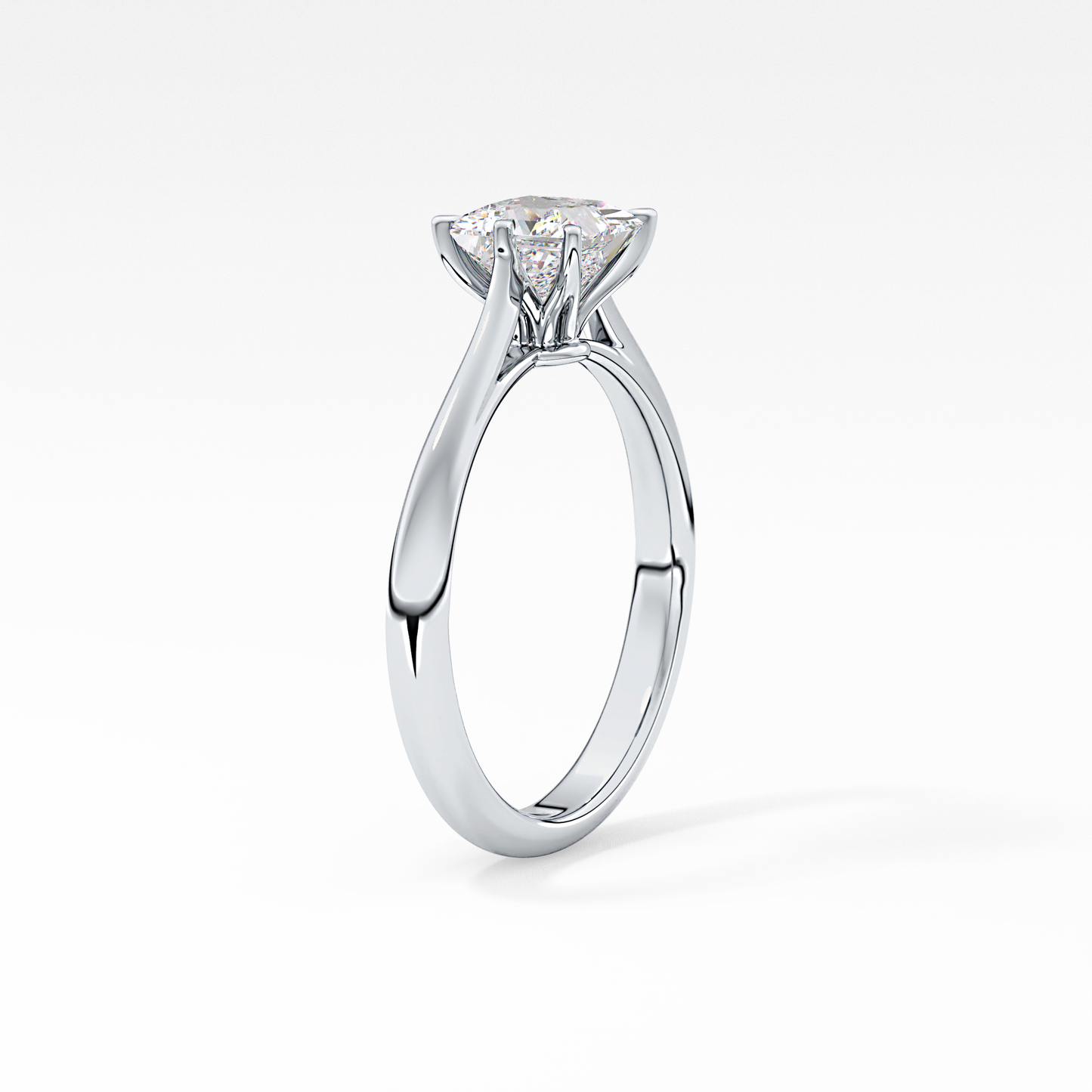 Princess Solitaire Lab Grown Diamond Engagement Ring