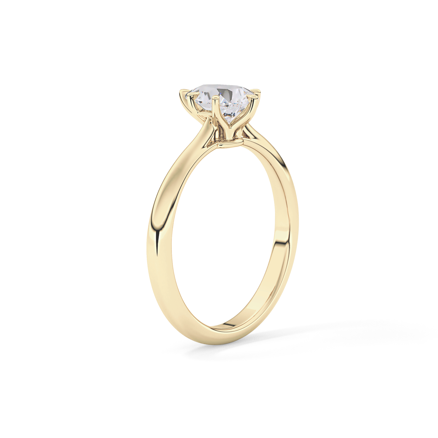 Pear Solitaire Lab Grown Diamond Engagement Ring