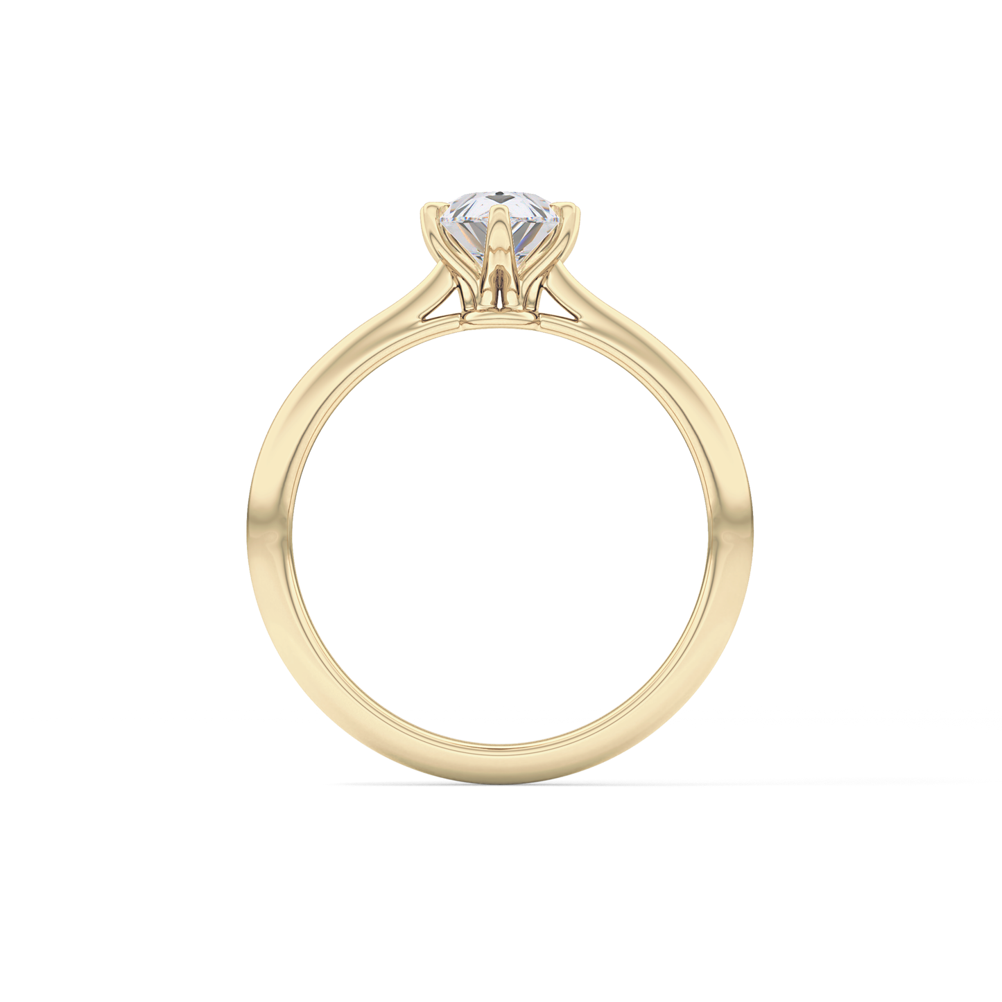 Pear Solitaire Lab Grown Diamond Engagement Ring
