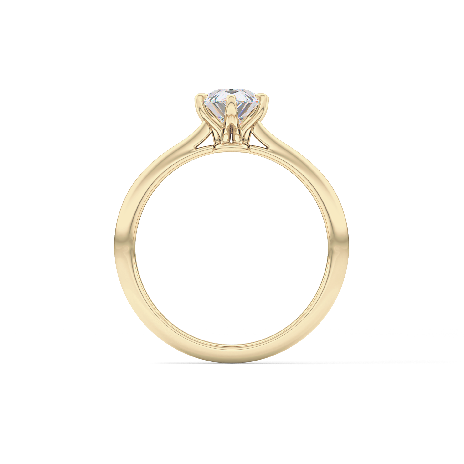Pear Solitaire Lab Grown Diamond Engagement Ring