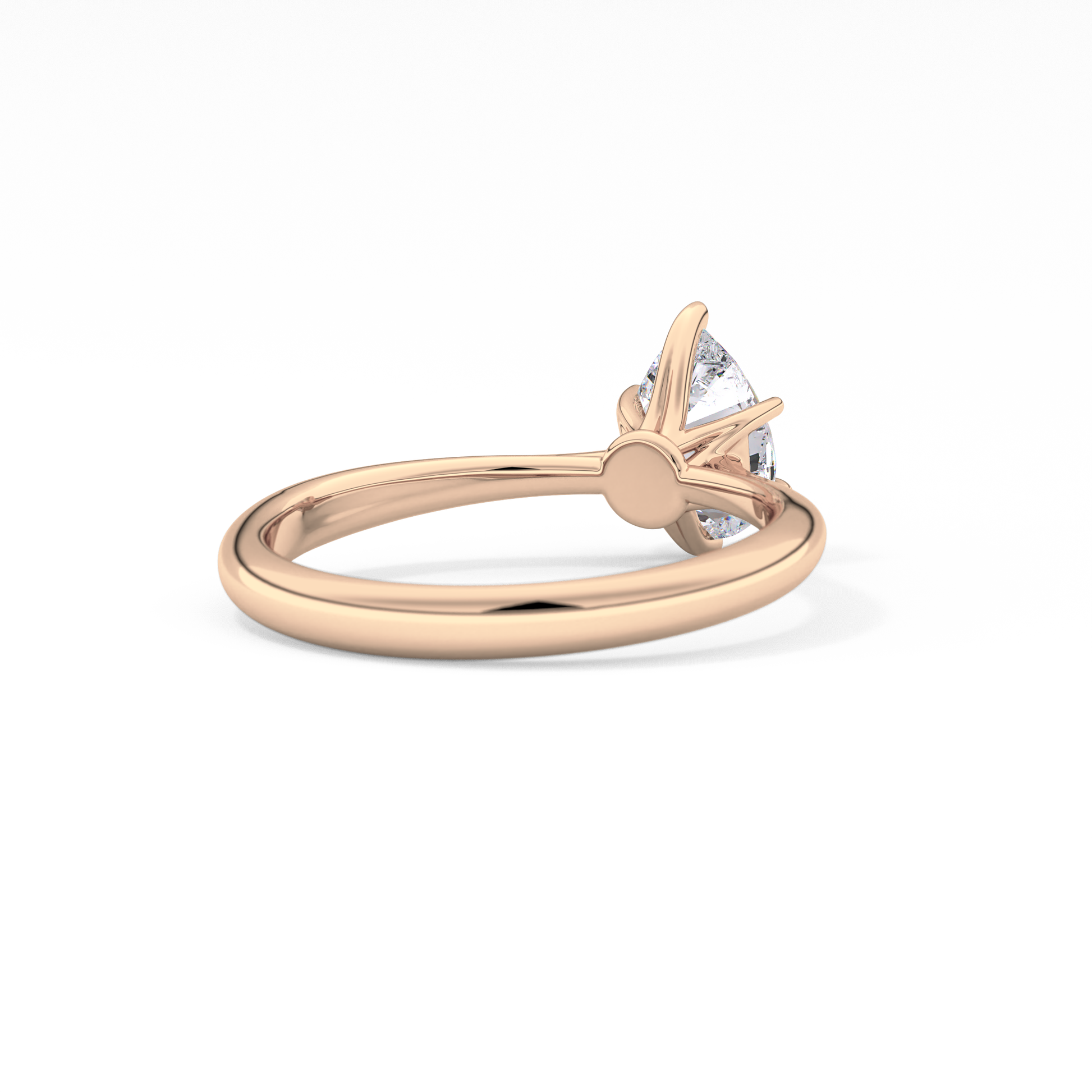 Pear Solitaire Lab Grown Diamond Engagement Ring