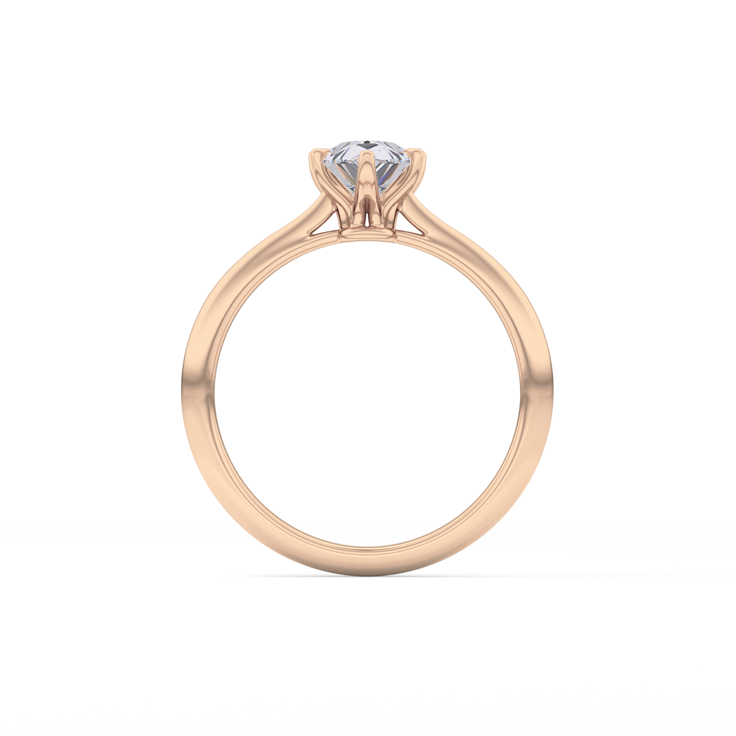 Pear Solitaire Lab Grown Diamond Engagement Ring