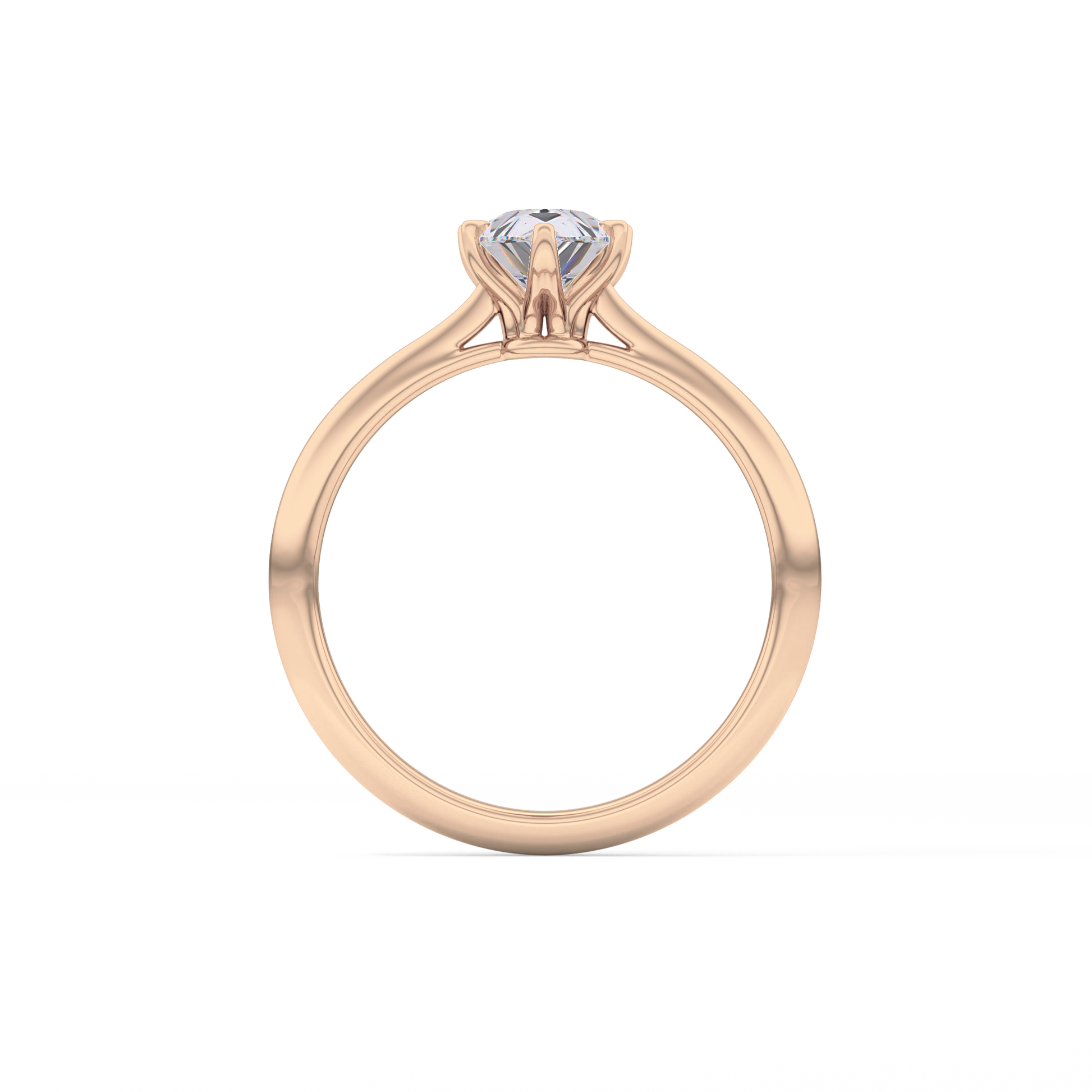 Pear Solitaire Lab Grown Diamond Engagement Ring