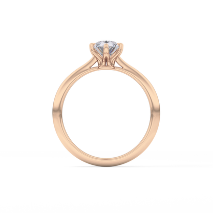 Pear Solitaire Lab Grown Diamond Engagement Ring