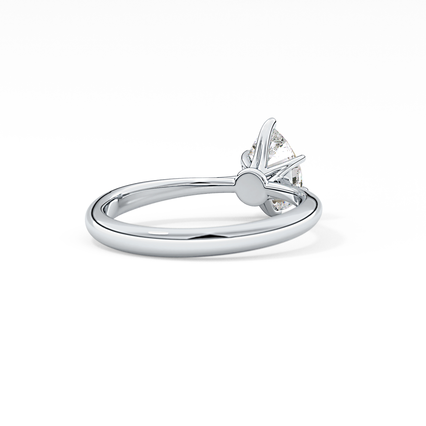 Pear Solitaire Lab Grown Diamond Engagement Ring