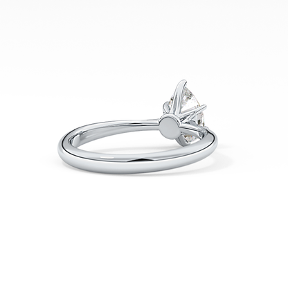 Pear Solitaire Lab Grown Diamond Engagement Ring
