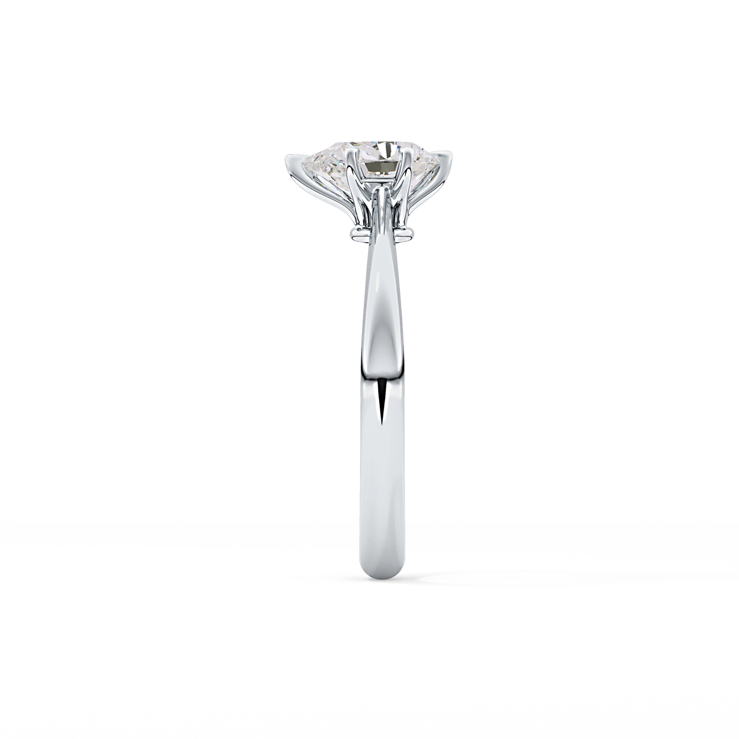 Pear Solitaire Lab Grown Diamond Engagement Ring