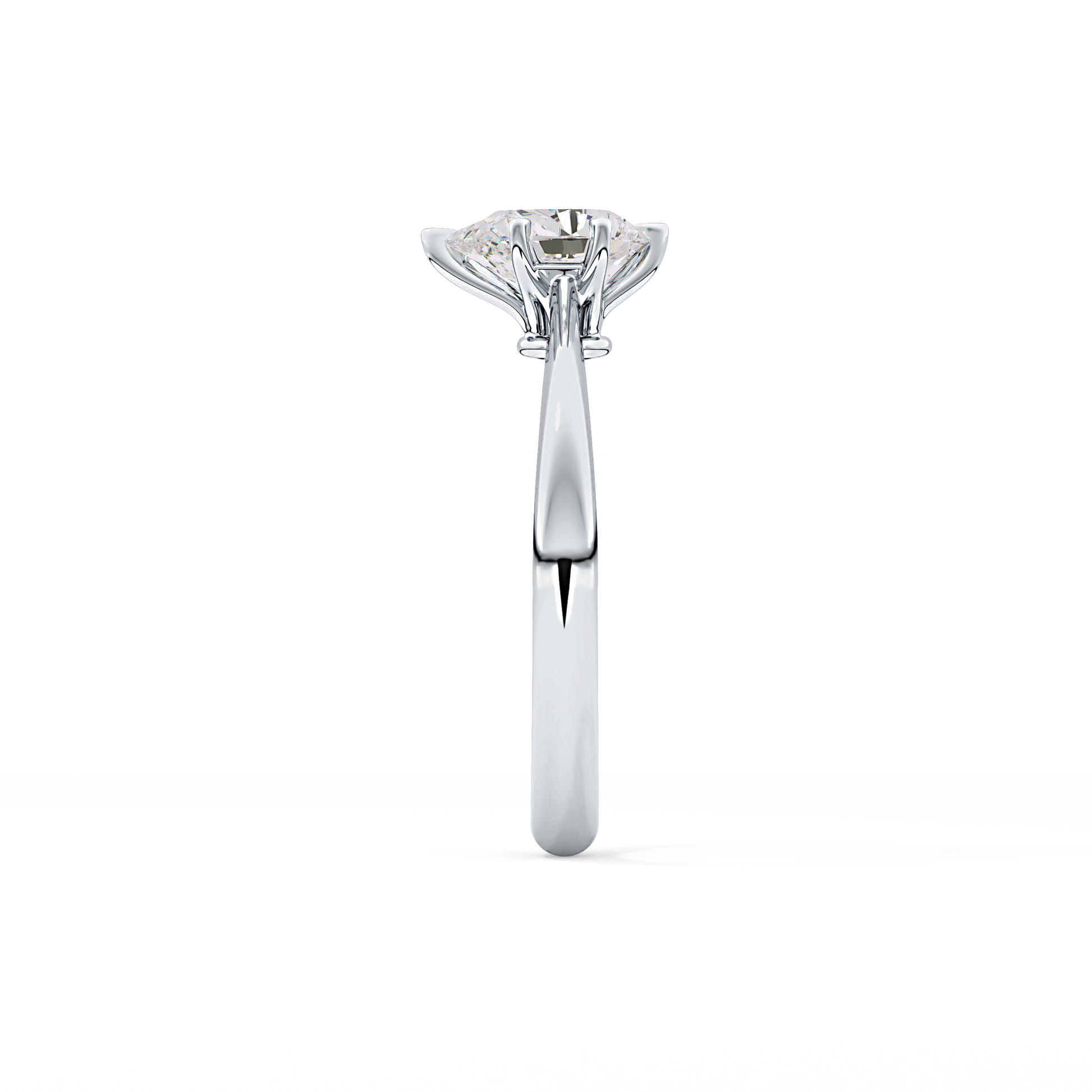 Pear Solitaire Lab Grown Diamond Engagement Ring