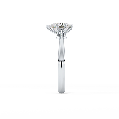 Pear Solitaire Lab Grown Diamond Engagement Ring