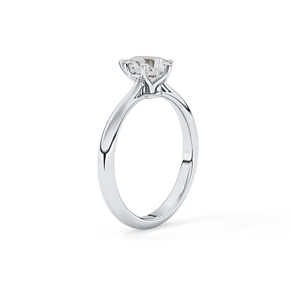 Pear Solitaire Lab Grown Diamond Engagement Ring