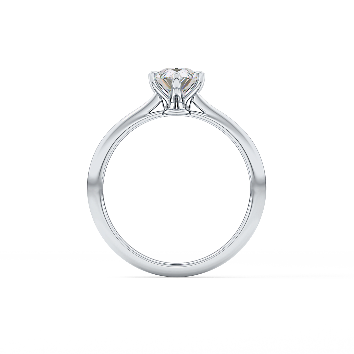 Pear Solitaire Lab Grown Diamond Engagement Ring