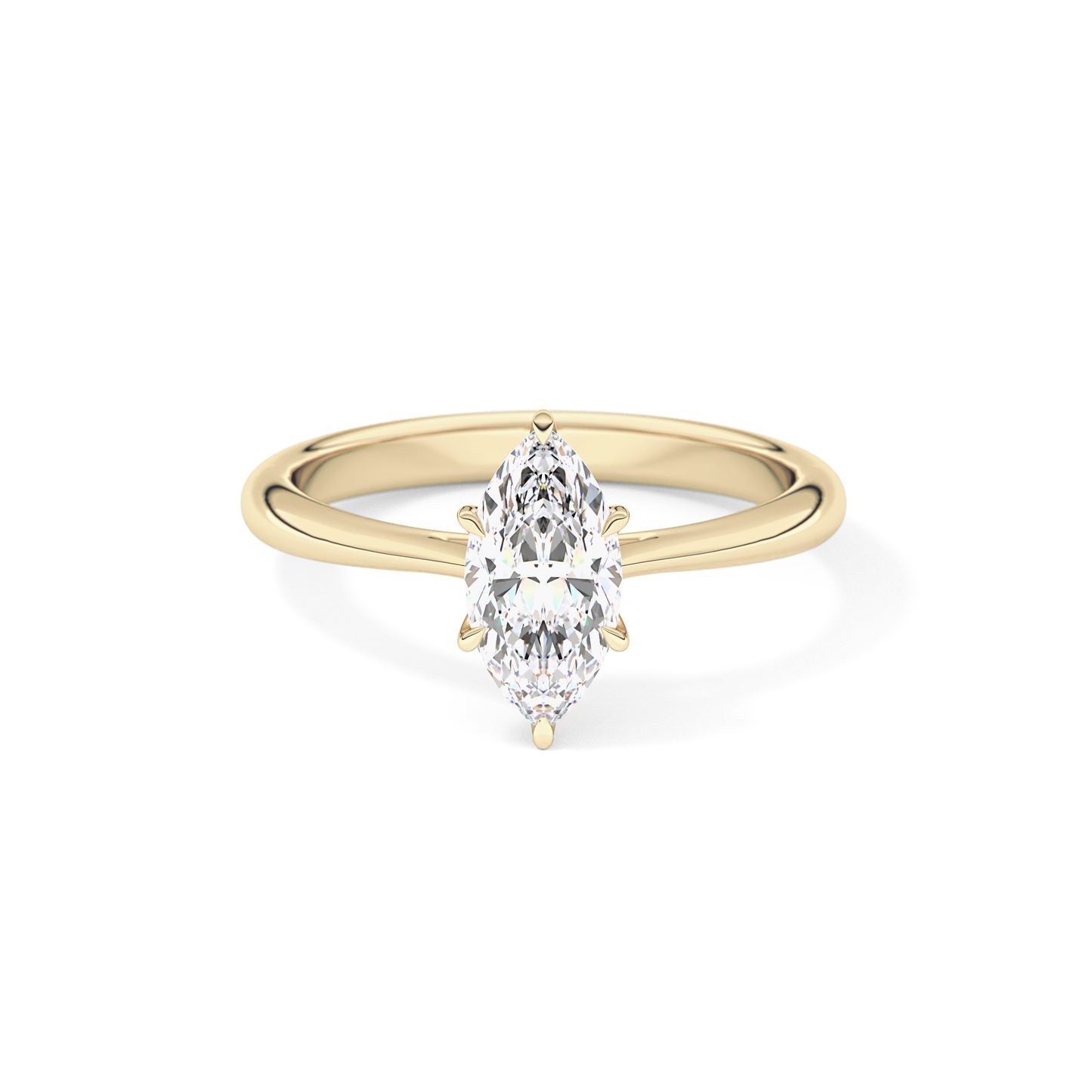 Marquise Solitaire Lab Grown Diamond Engagement Ring