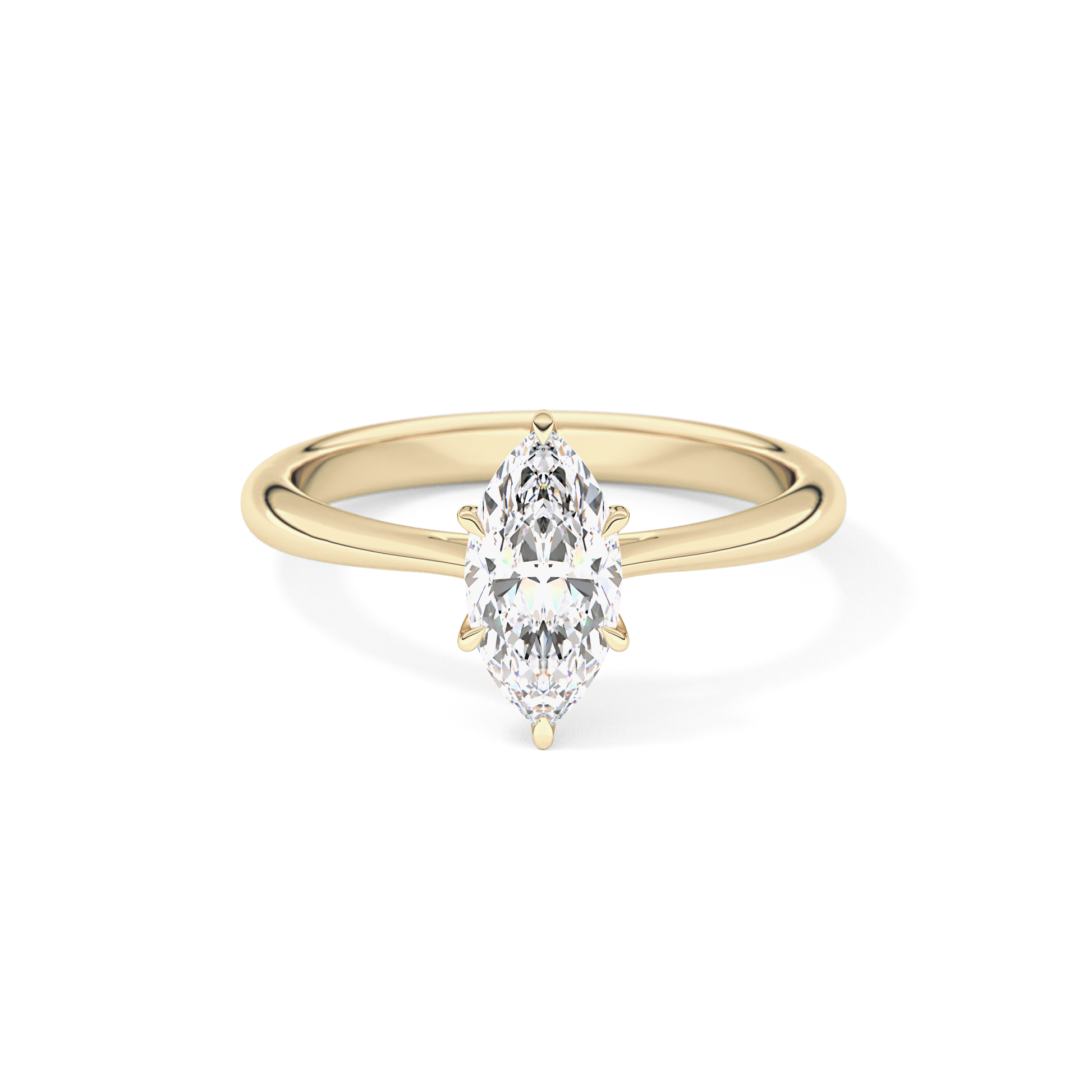 Marquise Solitaire Lab Grown Diamond Engagement Ring