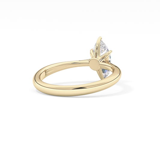 Marquise Solitaire Lab Grown Diamond Engagement Ring