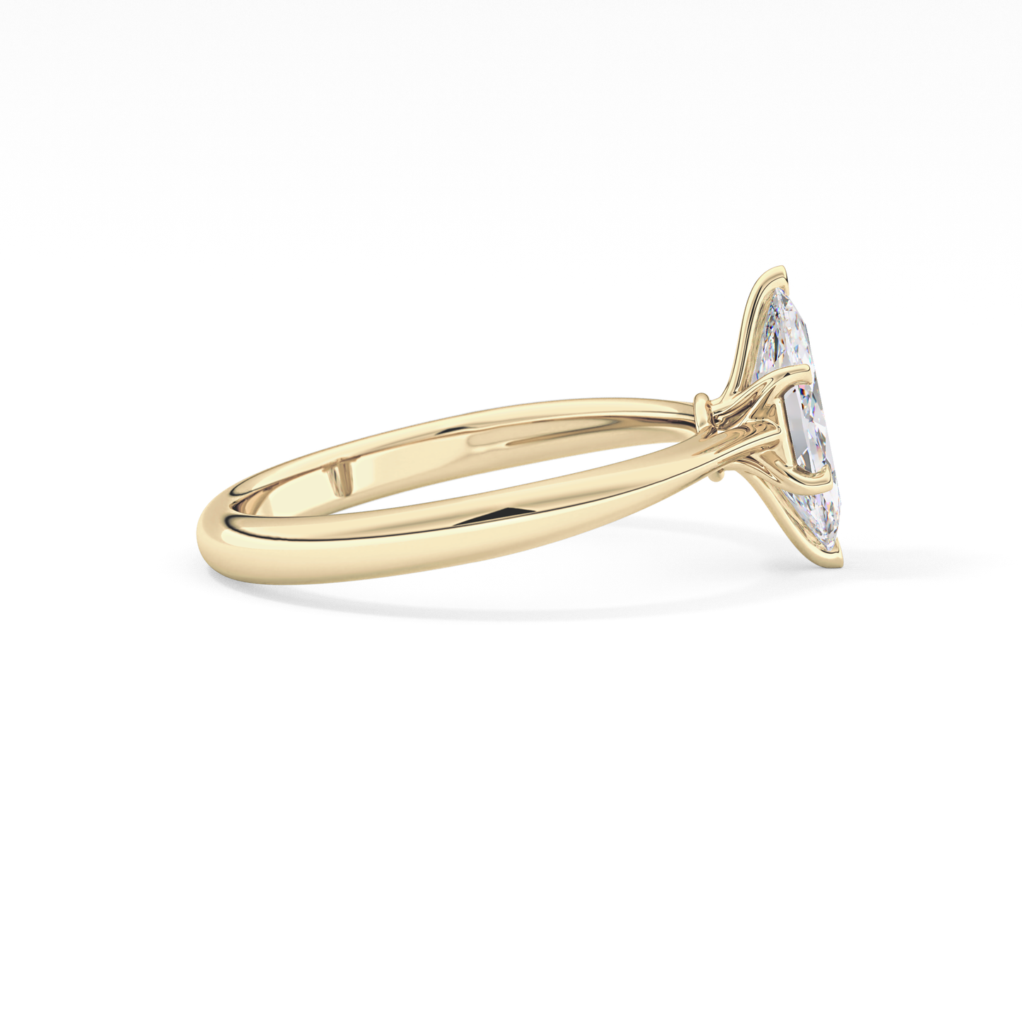 Marquise Solitaire Lab Grown Diamond Engagement Ring