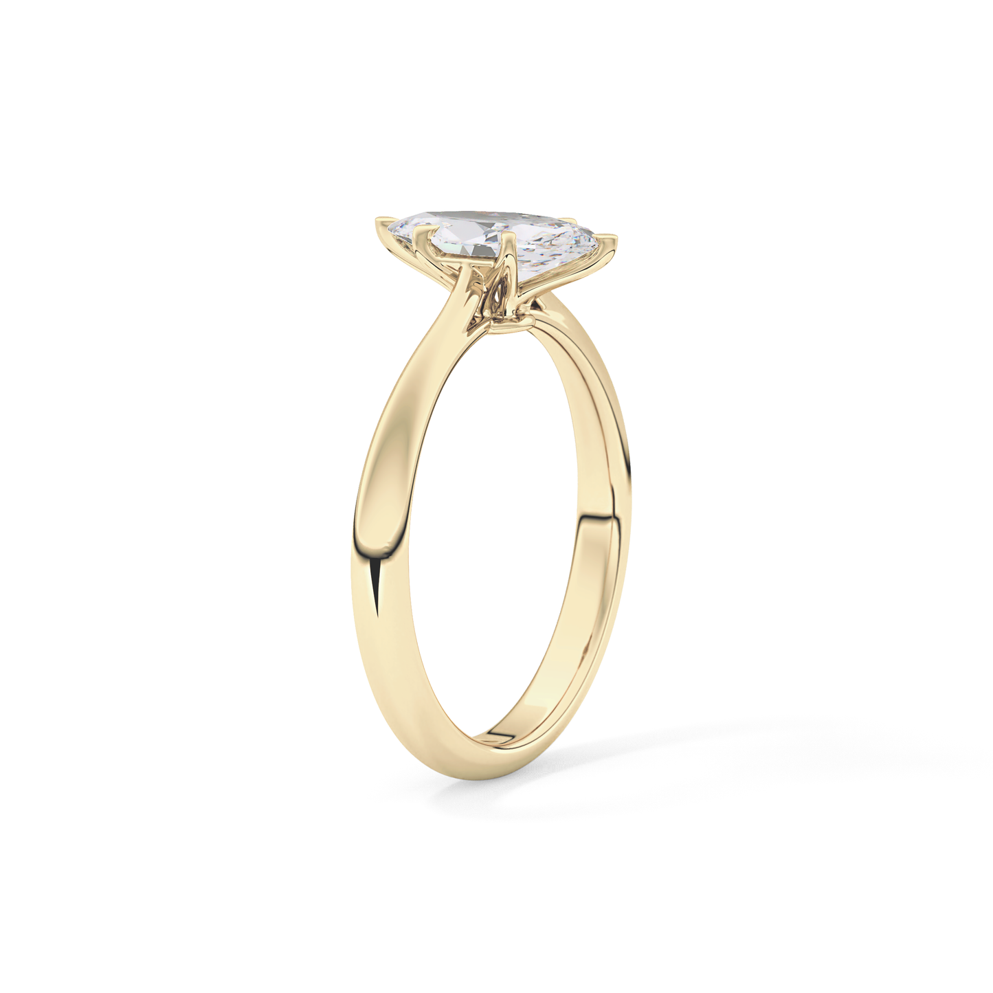 Marquise Solitaire Lab Grown Diamond Engagement Ring