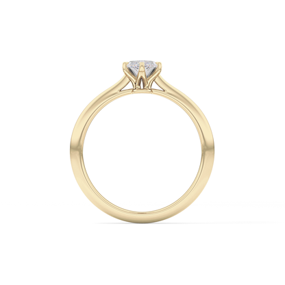 Marquise Solitaire Lab Grown Diamond Engagement Ring