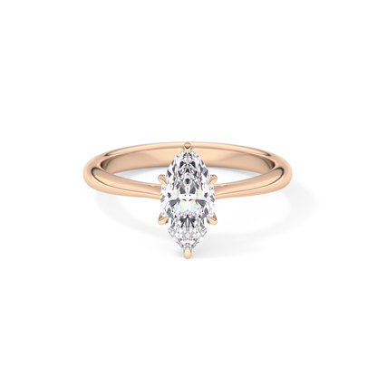 Marquise Solitaire Lab Grown Diamond Engagement Ring