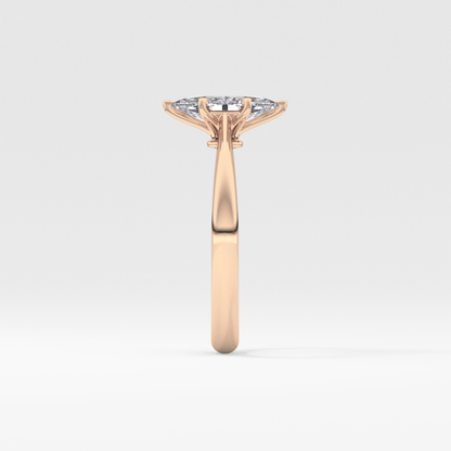 Marquise Solitaire Lab Grown Diamond Engagement Ring