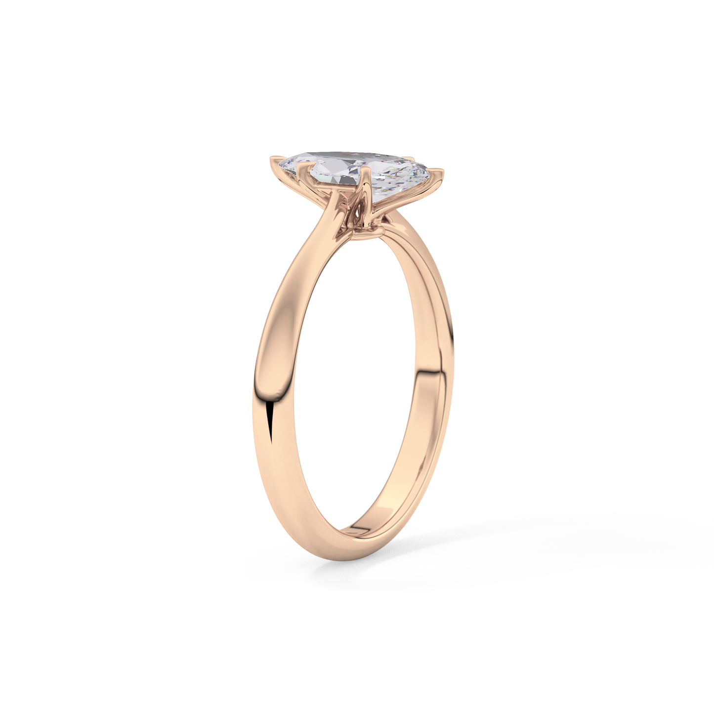 Marquise Solitaire Lab Grown Diamond Engagement Ring