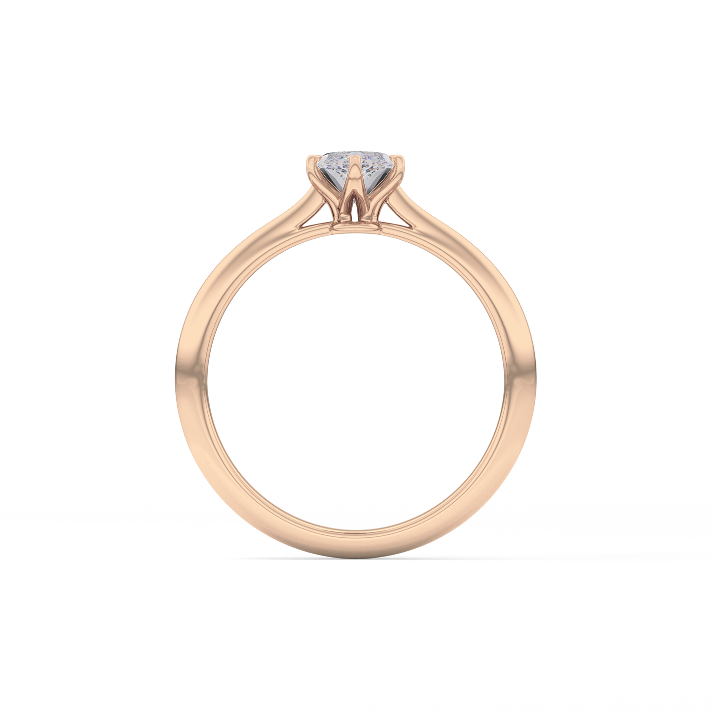 Marquise Solitaire Lab Grown Diamond Engagement Ring