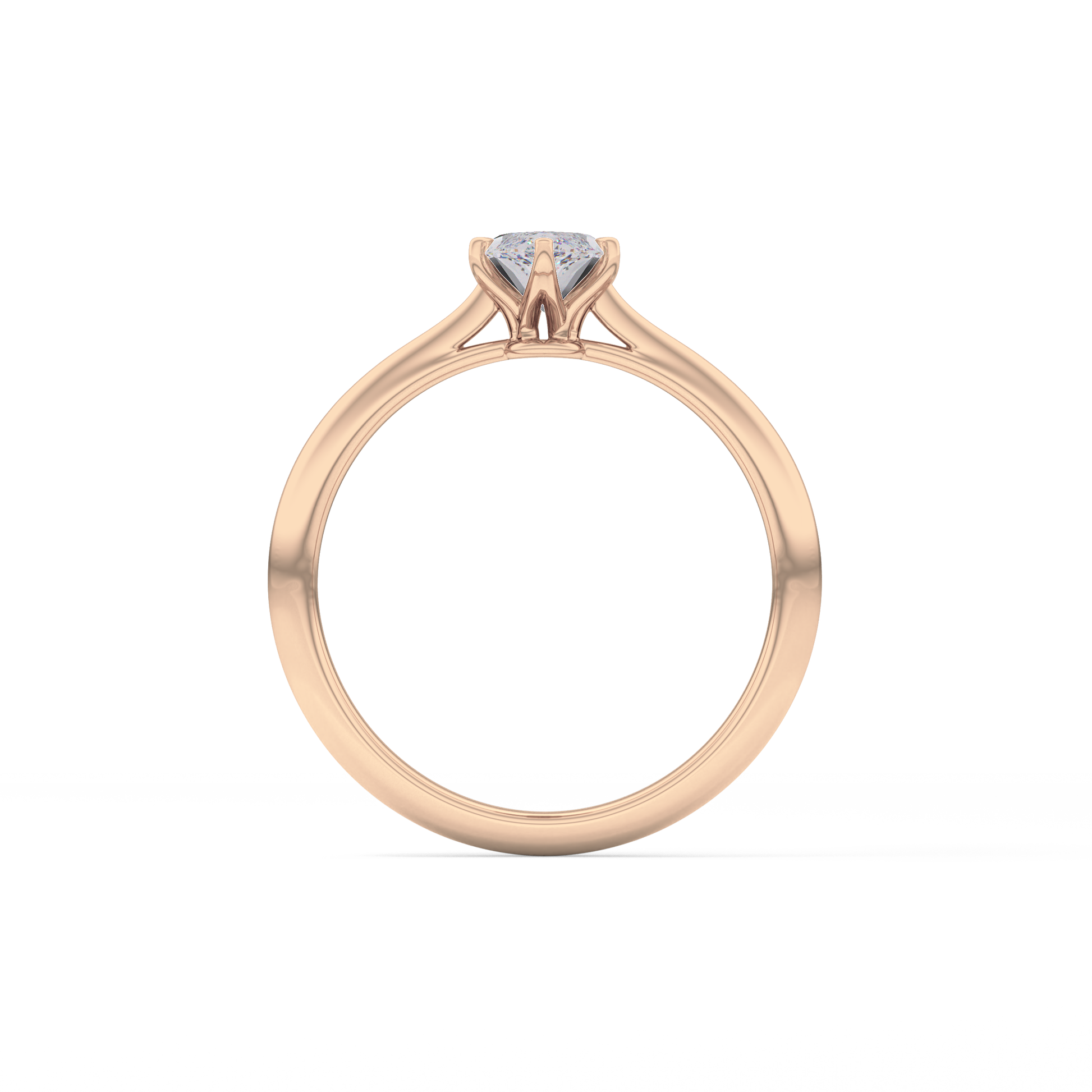 Marquise Solitaire Lab Grown Diamond Engagement Ring